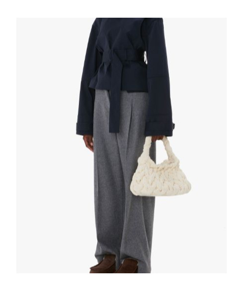Jw Anderson J. W. Anderson Cable Knit Bag In Nude