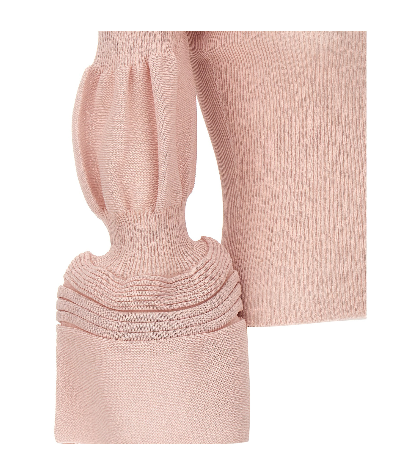 Issey Miyake Pink Assemblage Branch Top In Nude