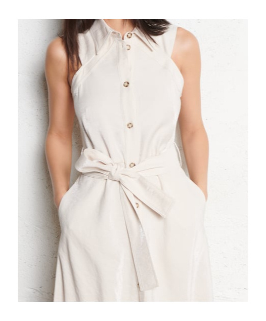Shop Liu •jo Panelled Midi Dress In White