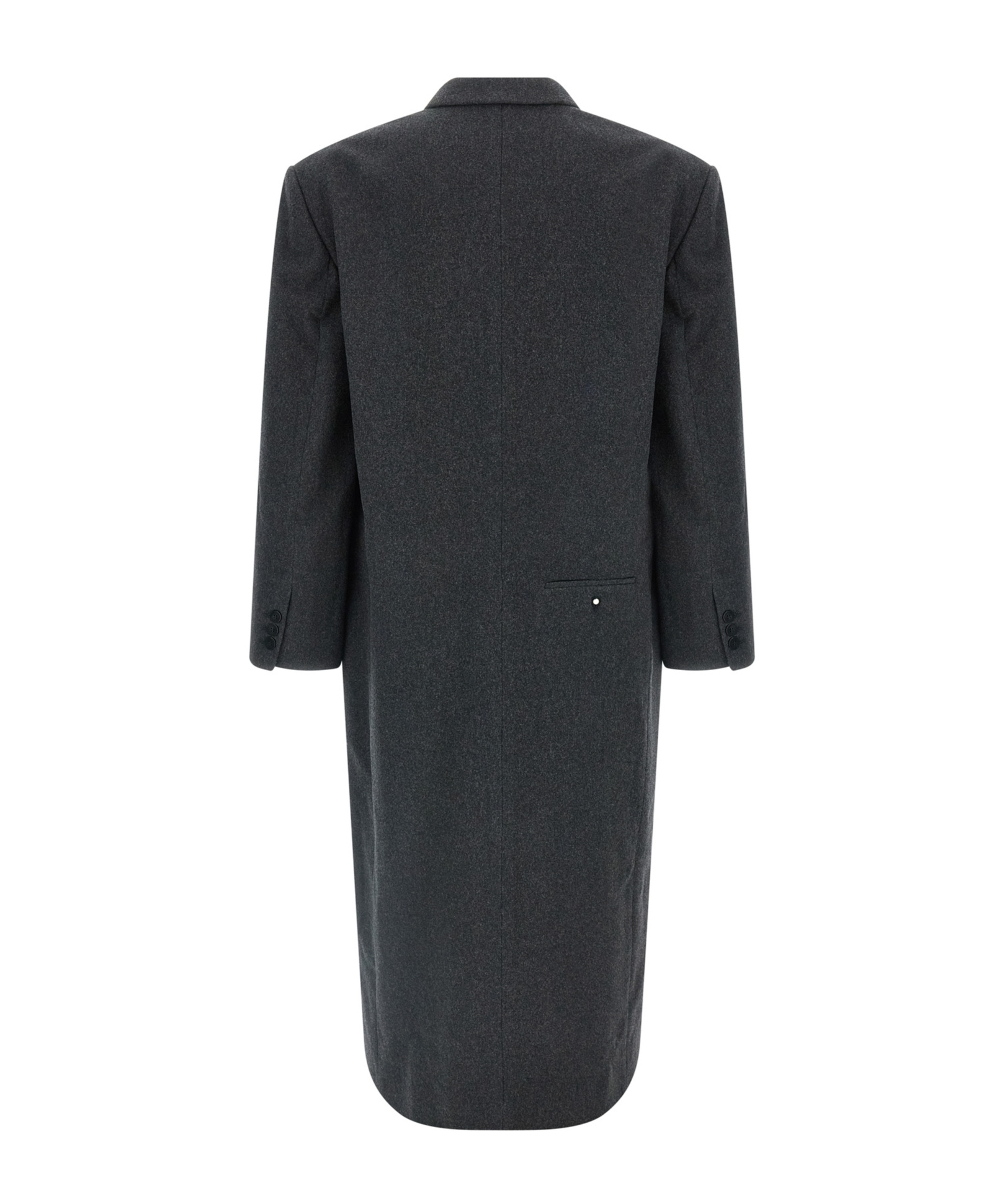 Magliano Double Breasted Coat Notched Lapels In Black