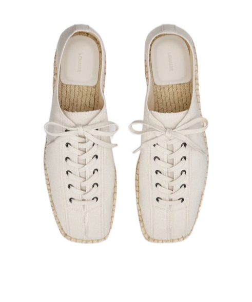 Lemaire Linoleum Espadrilles In Off White