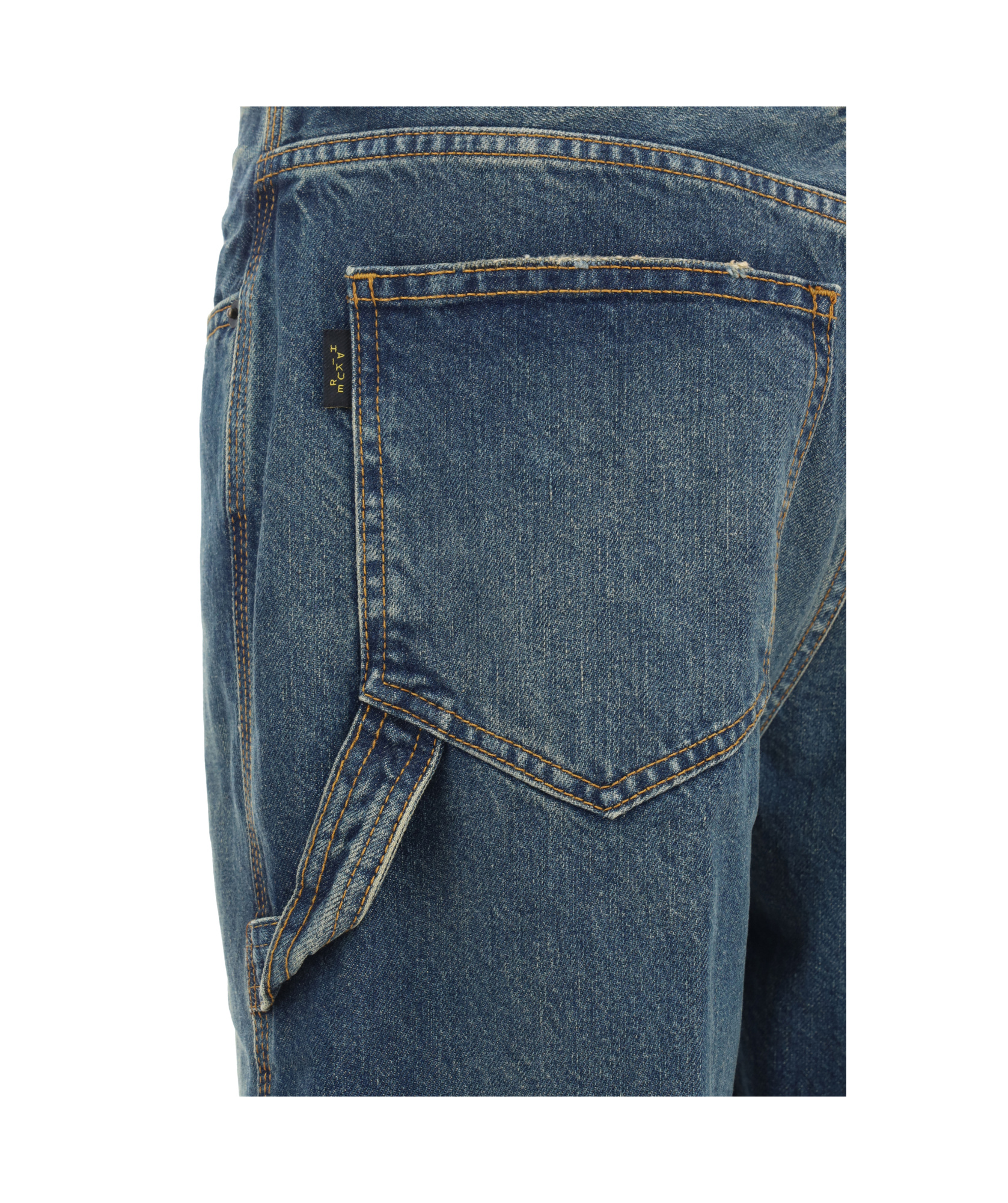Haikure 'bethany' Blue Jeans With Logo Patch On The Rear In Blue