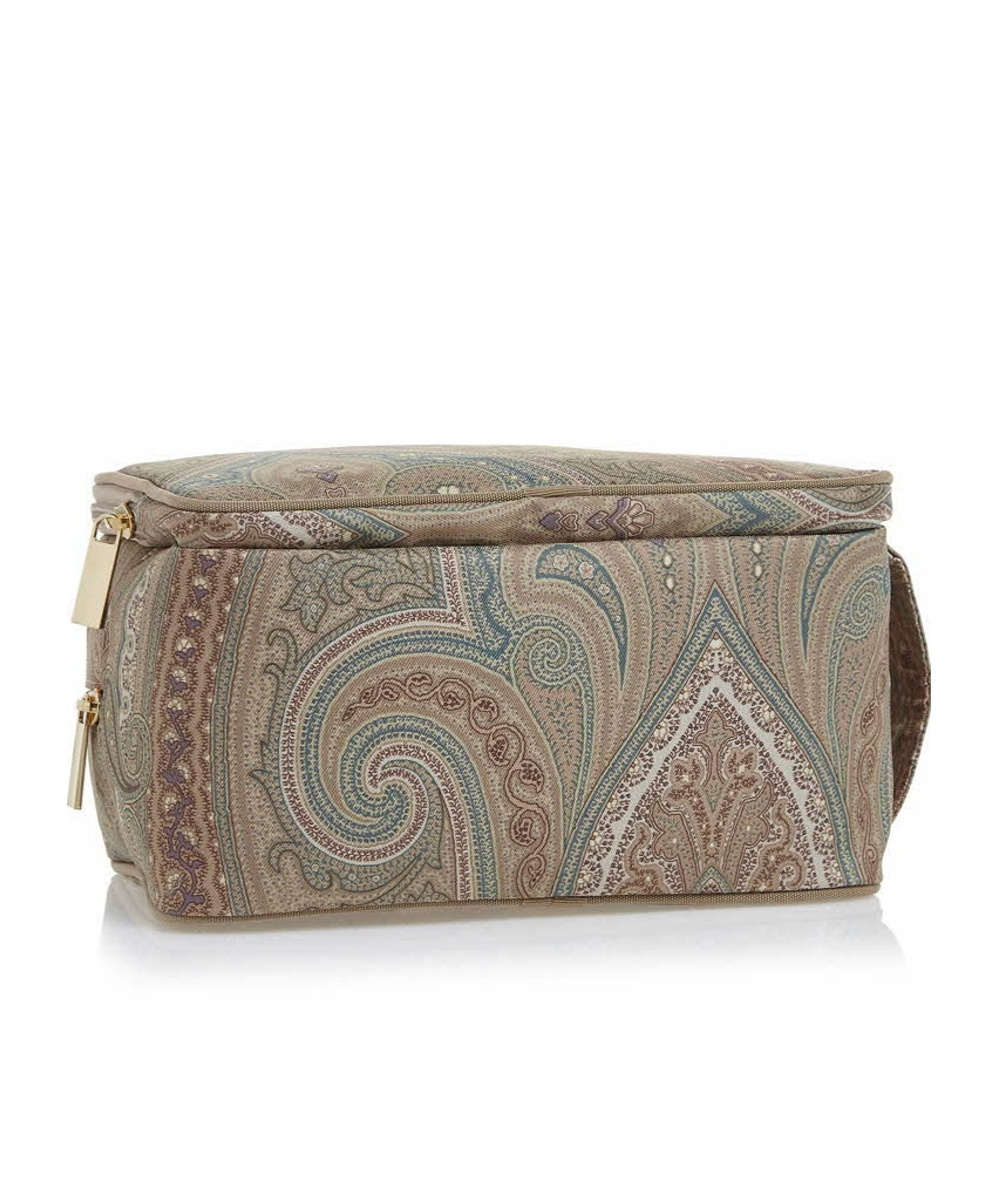 Etro Logo Clutch In Multicolor