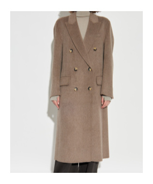 Rag & Bone Double-breasted Wool Coat In Brown