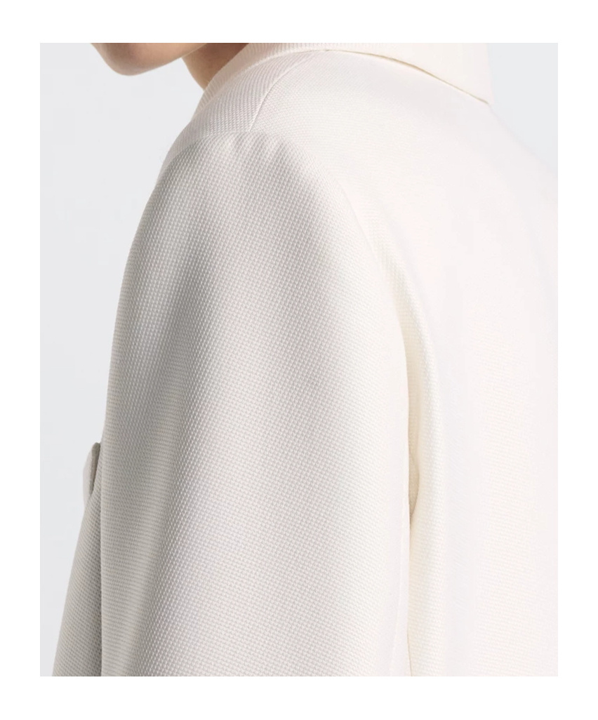Dior Lapel Long-sleeved Suit Coat In White