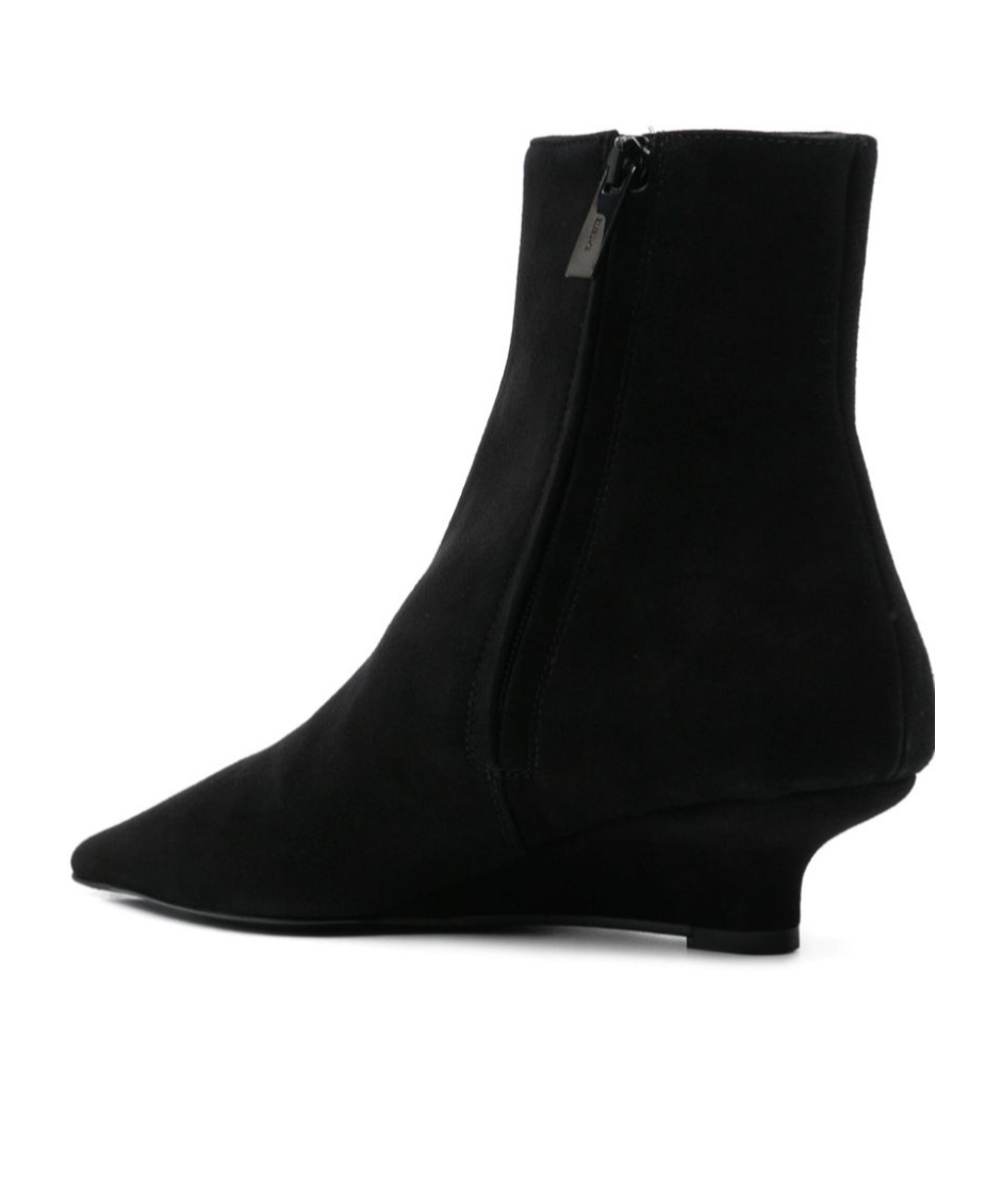 Totême 50mm Suede Boots In Black