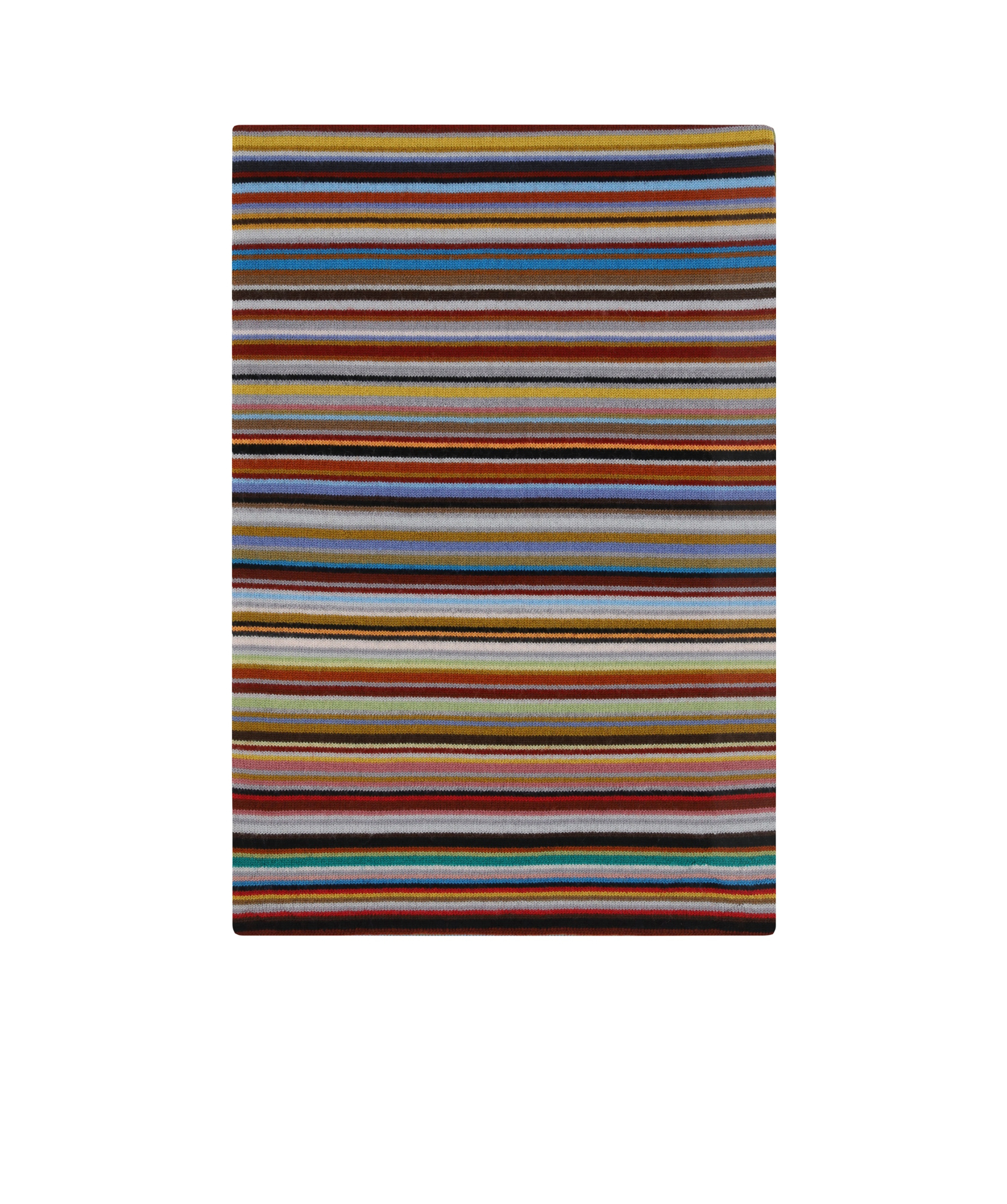 Paul Smith Stripe-pattern Knitted Scarf In Multicolor