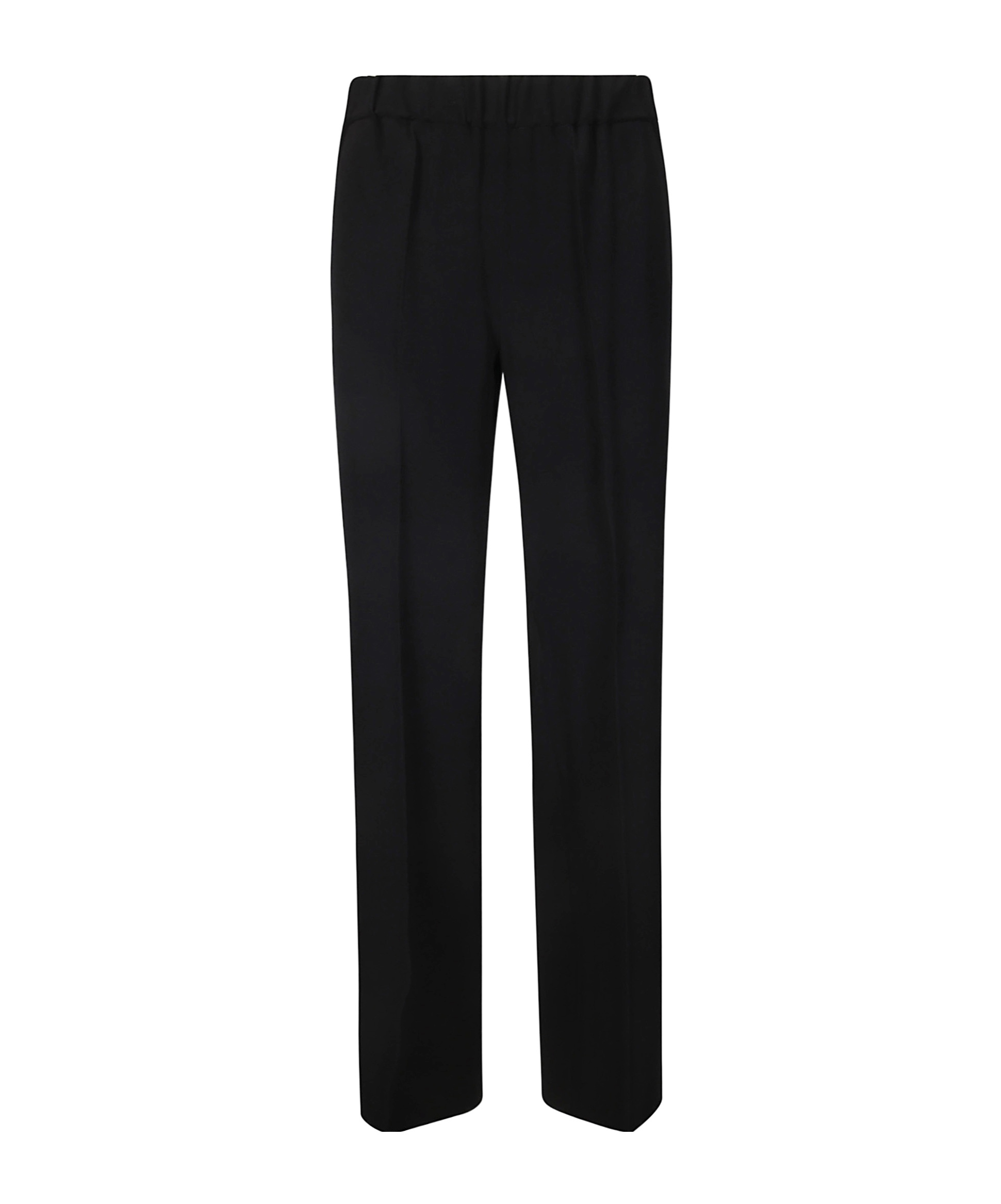 Alberto Biani Pantalone Elastico Spacco Gabardine In Black