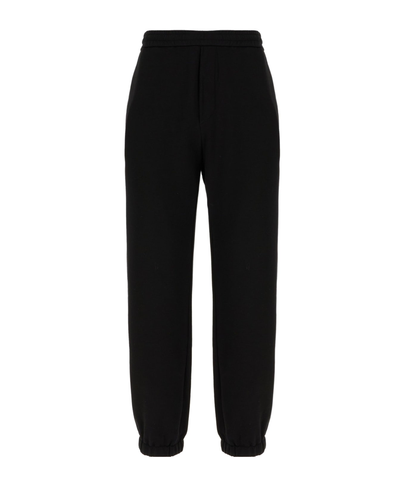 Fendi Elastic Waist Sweatpants In Black