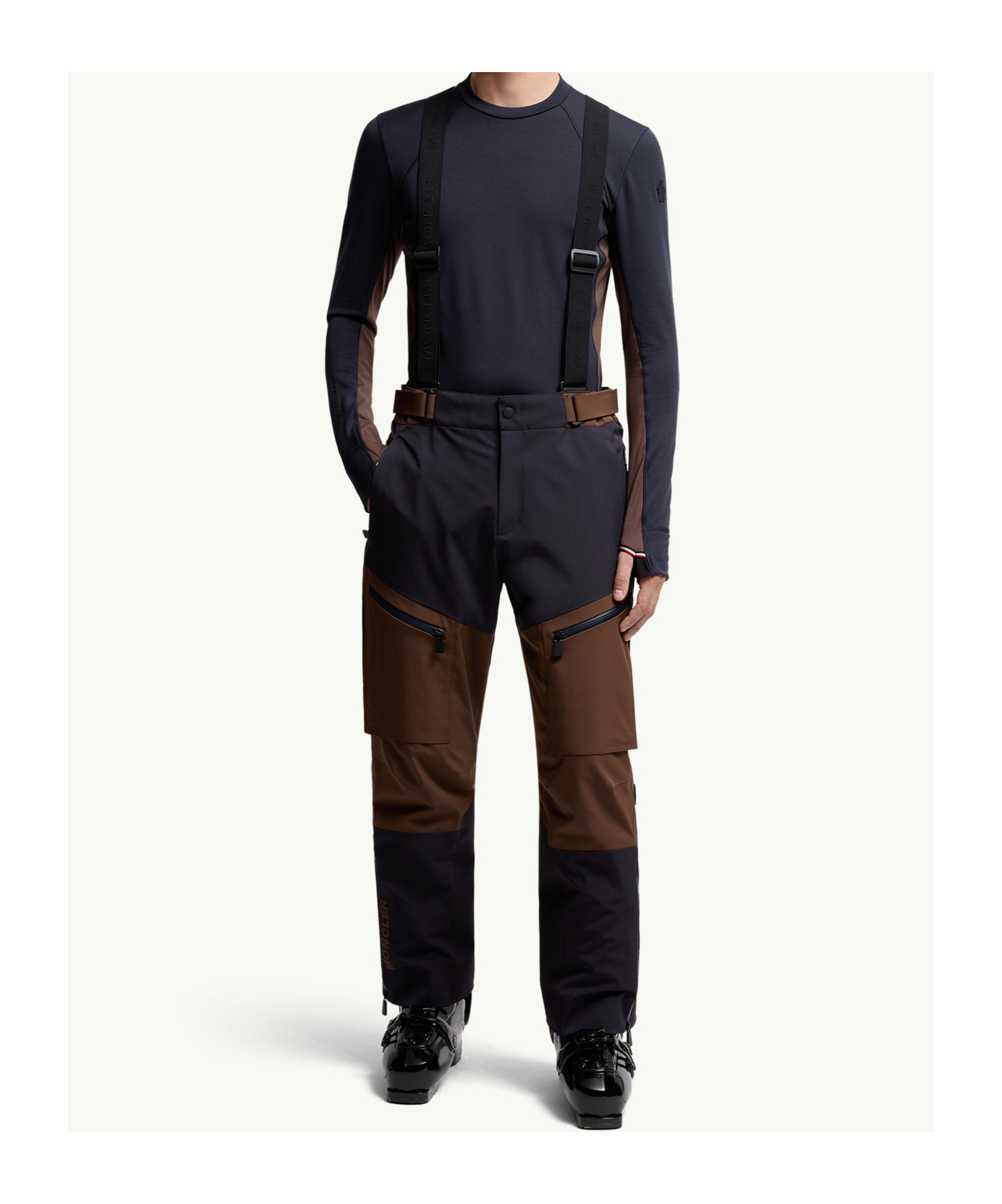 Moncler Padded Ski Pants In Multi