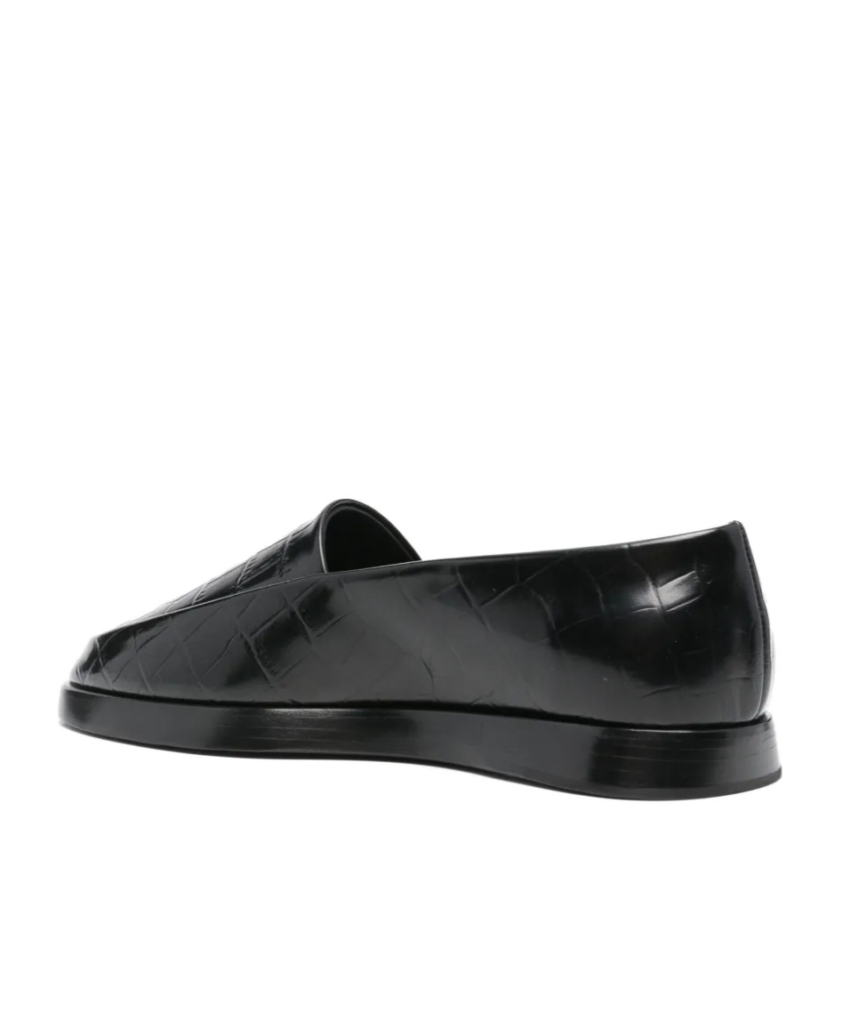 Fear Of God Crocodile-embossed Loafers In Black