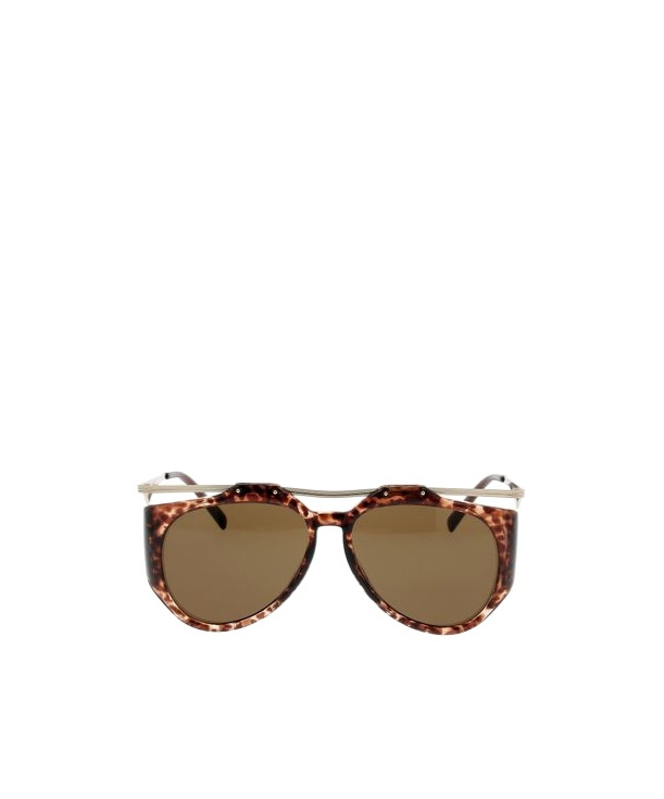 Saint Laurent Women Printed Acetate M137 Amelia Sunglasses In Green
