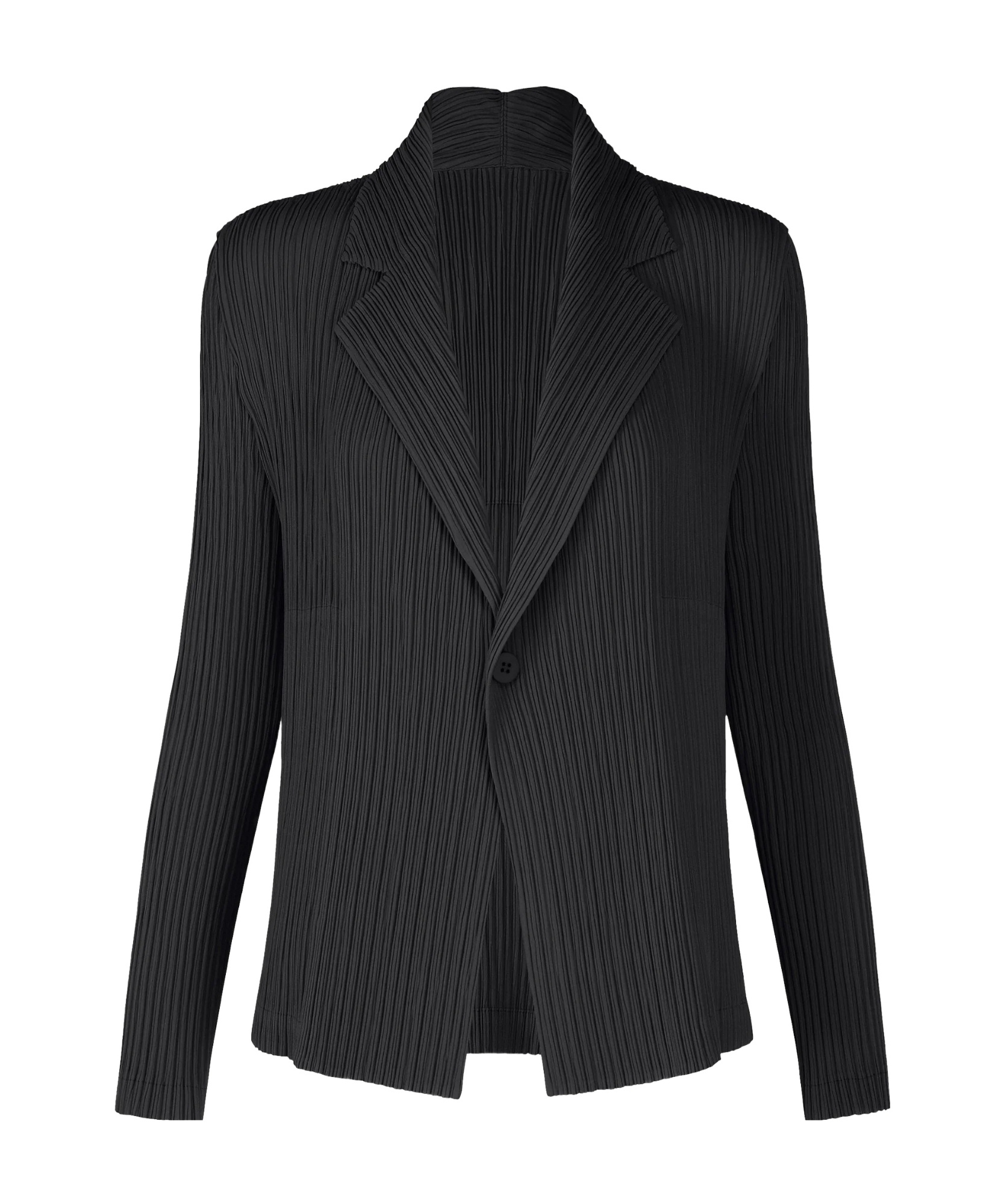 Shop Issey Miyake Plissé-effect Blazer In Black