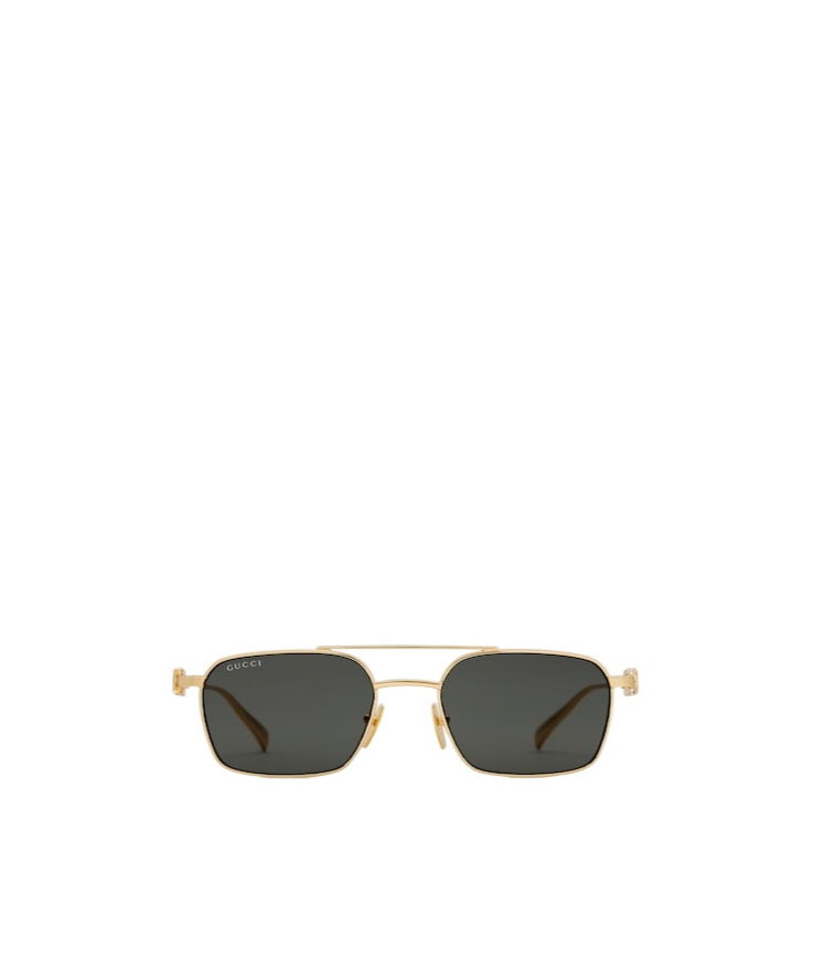 Gucci Rectangular Frame Sunglasses In Black
