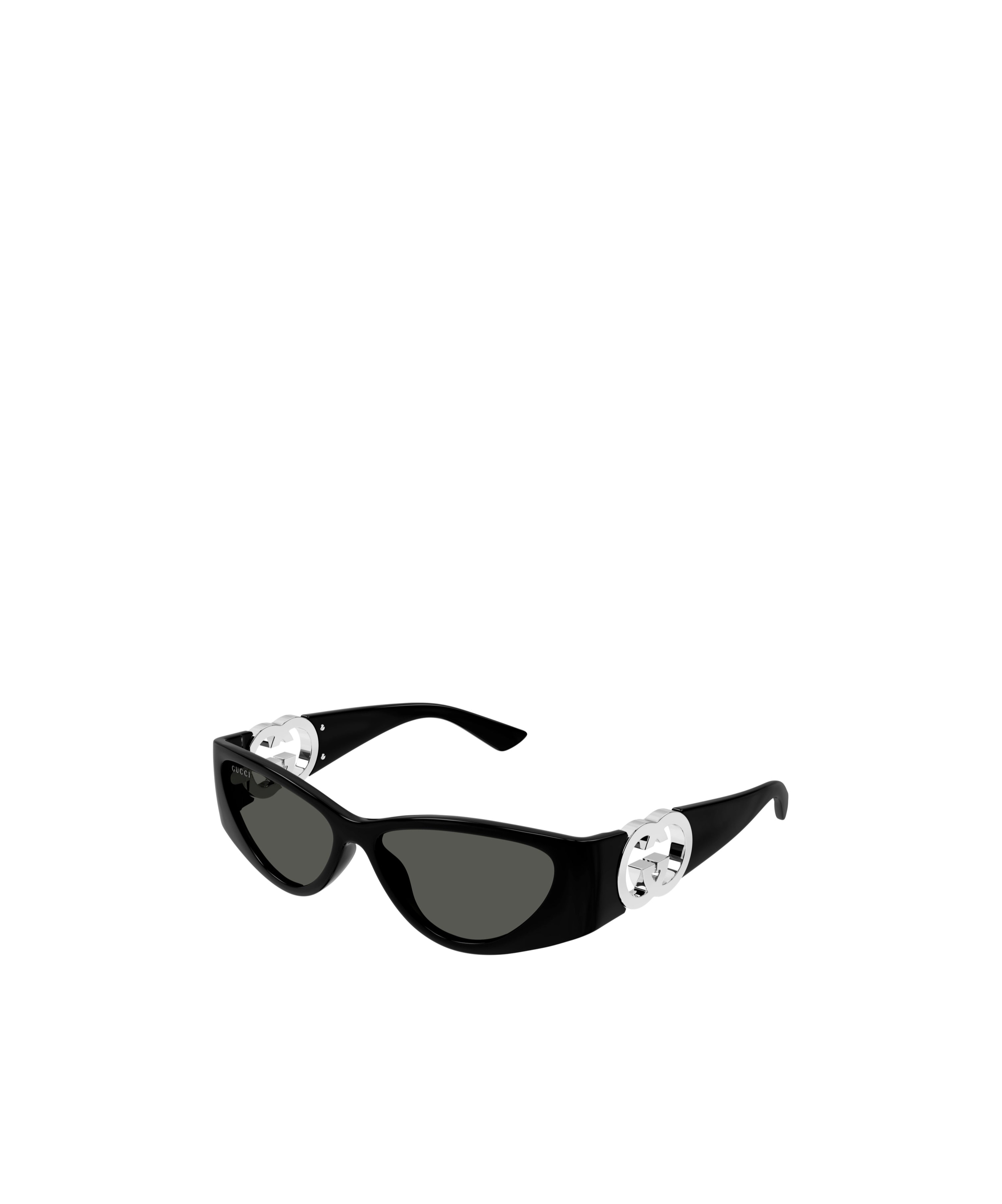 Gucci Geometric Frame Sunglasses In Black