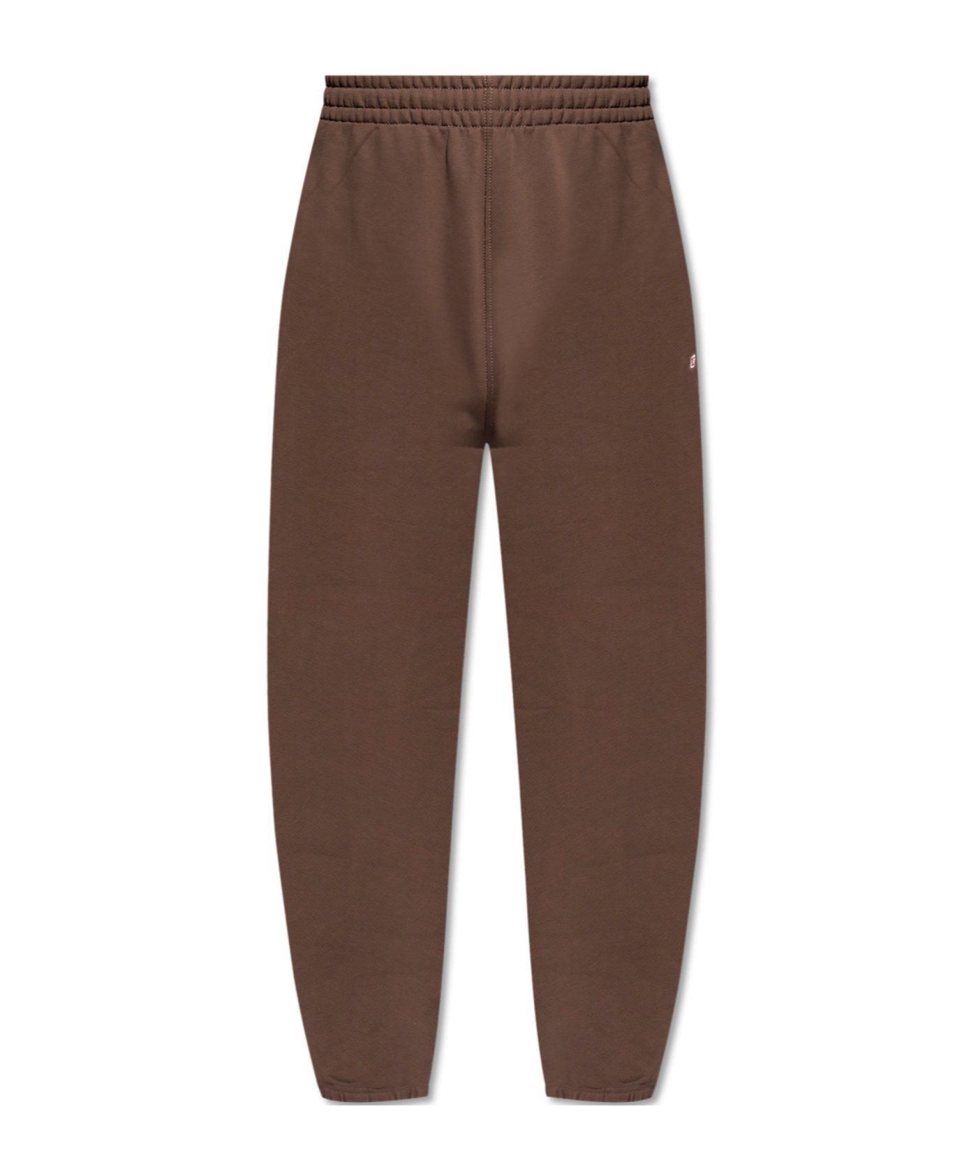 Diesel Logo-patch Cotton Track Pants In Green