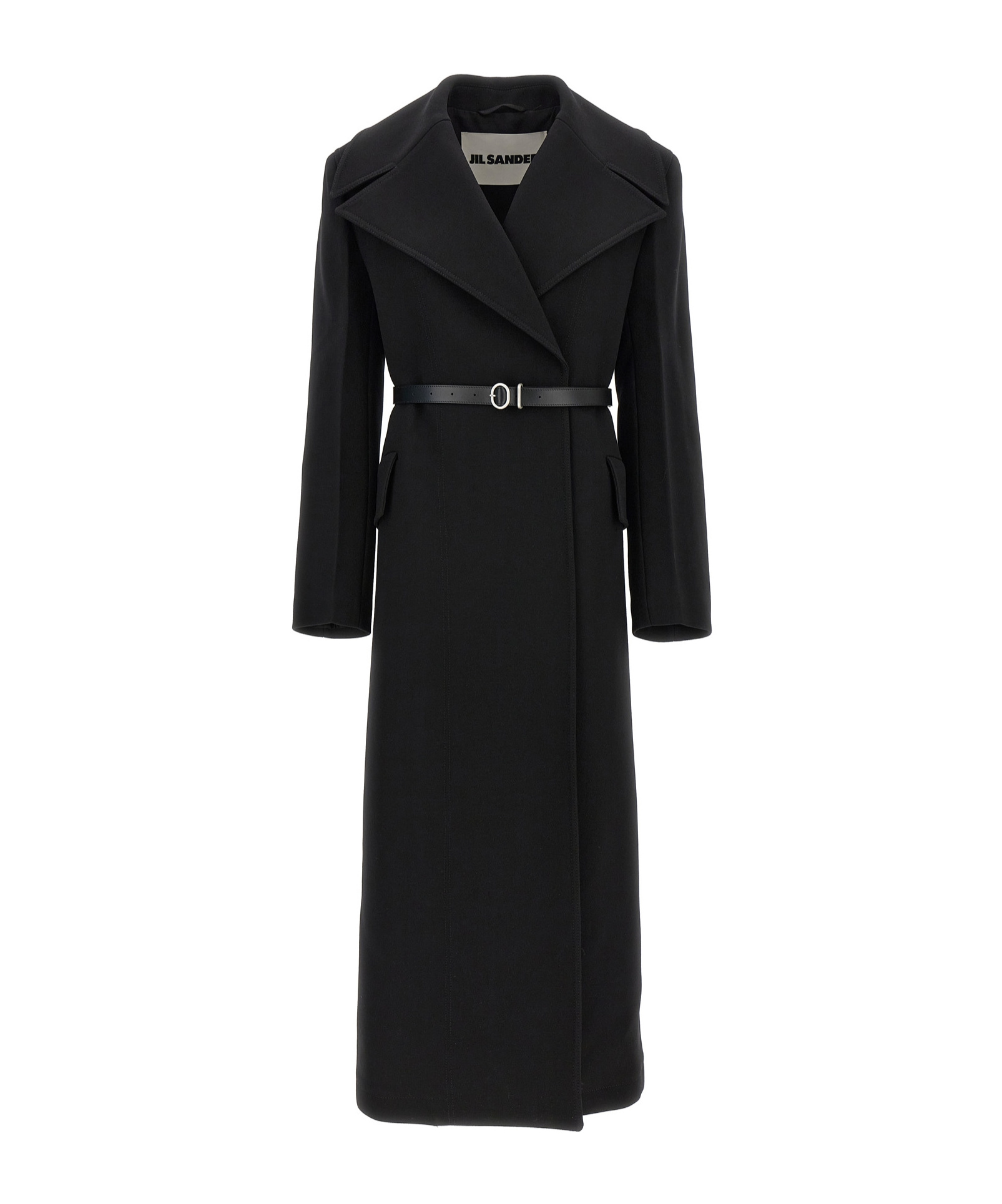 Jil Sander Women Double-breasted Coat In Black