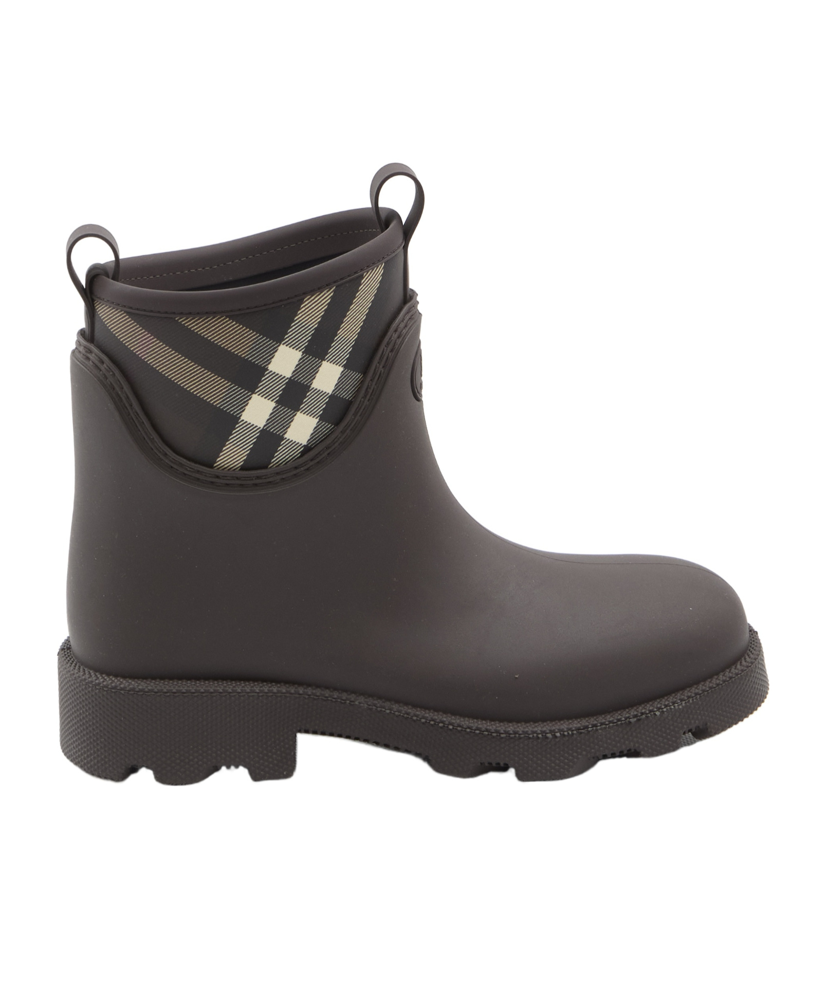 Burberry Ankle Boots Featuring Check Pattern In Black
