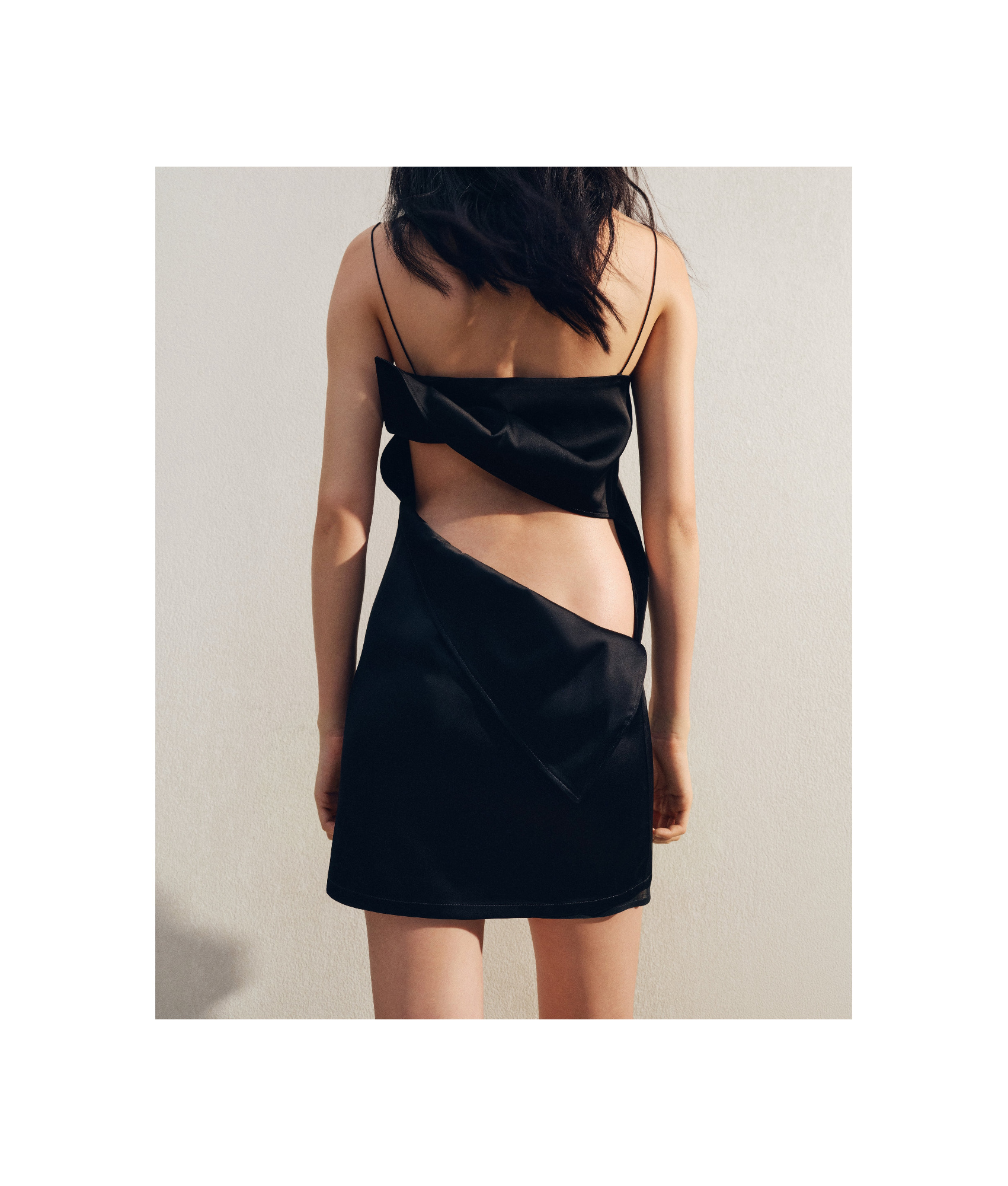 Jacquemus La Robe Mia Short Sleep Dress In Black