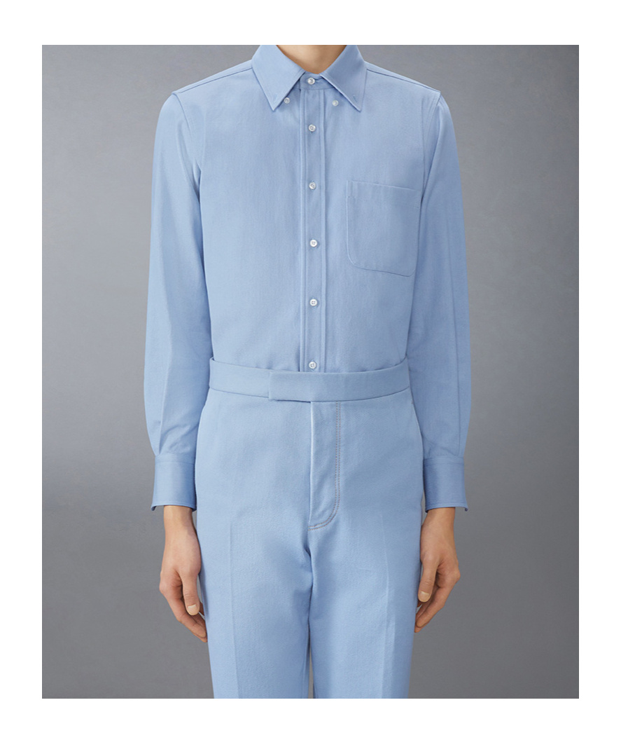 Thom Browne 'oxford Signature Striped Shirt In