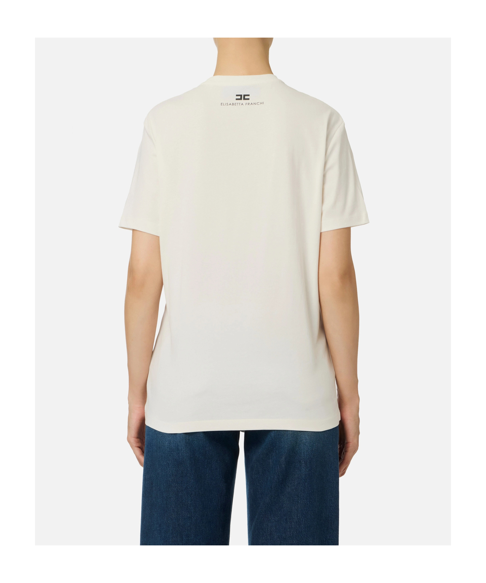 Elisabetta Franchi Womens T-shirt In Neutral
