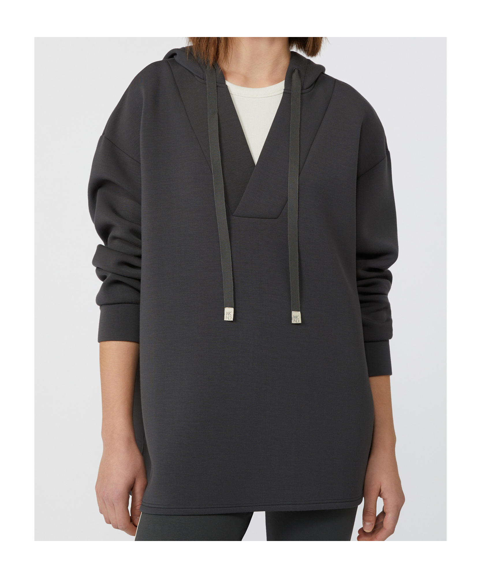 Weekend Max Mara Knitwear Oversized Adjustable Hood In Gray