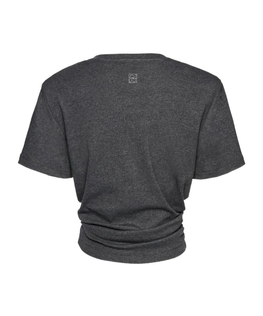 Magda Butrym Knotted Front T-shirt In Gray