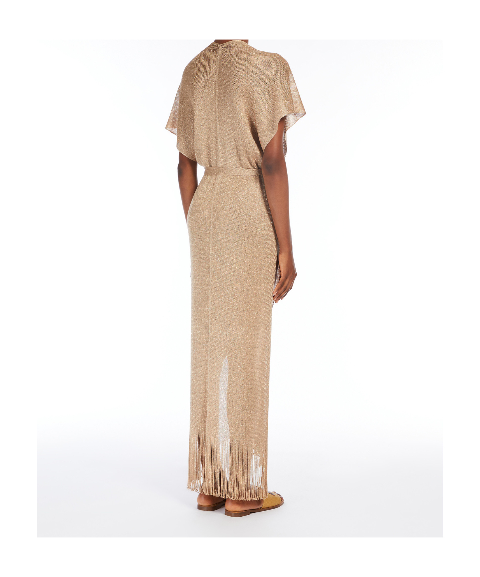 Max Mara Belted Knitted Cardigan In Neutral