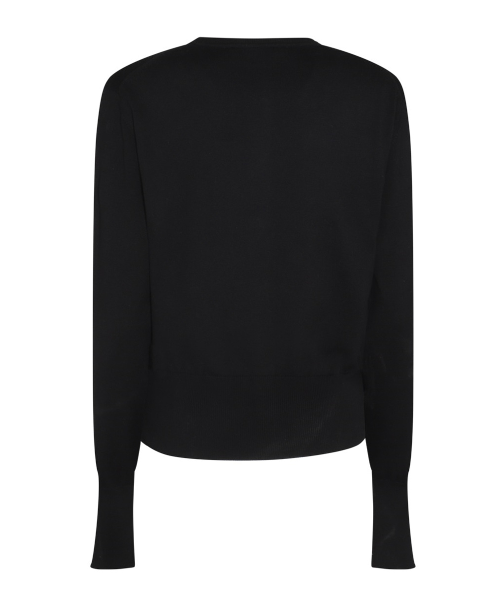Shop Vivienne Westwood Bea Ribbed-knit Cardigan In Black
