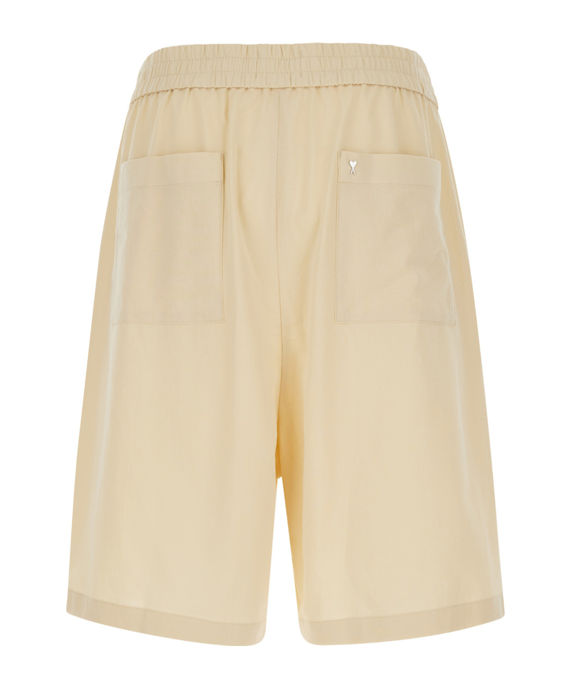 Ami Alexandre Mattiussi Elasticated Waist Bermuda In Nude