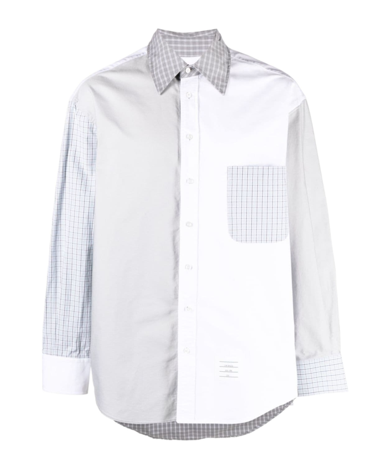 Thom Browne Funmix Oversized Long Sleeve Shirt In White