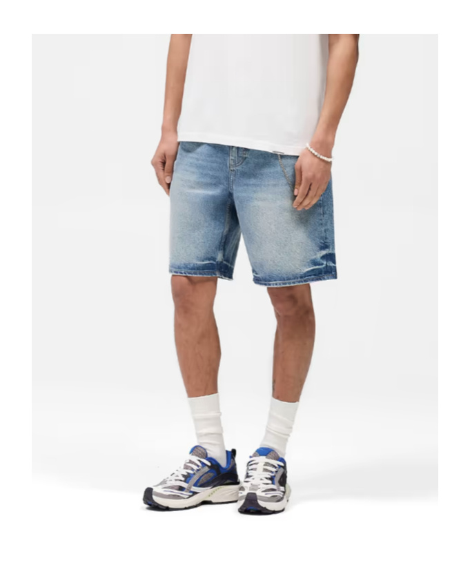 Represent R10t Tailored Denim Shorts In Blue