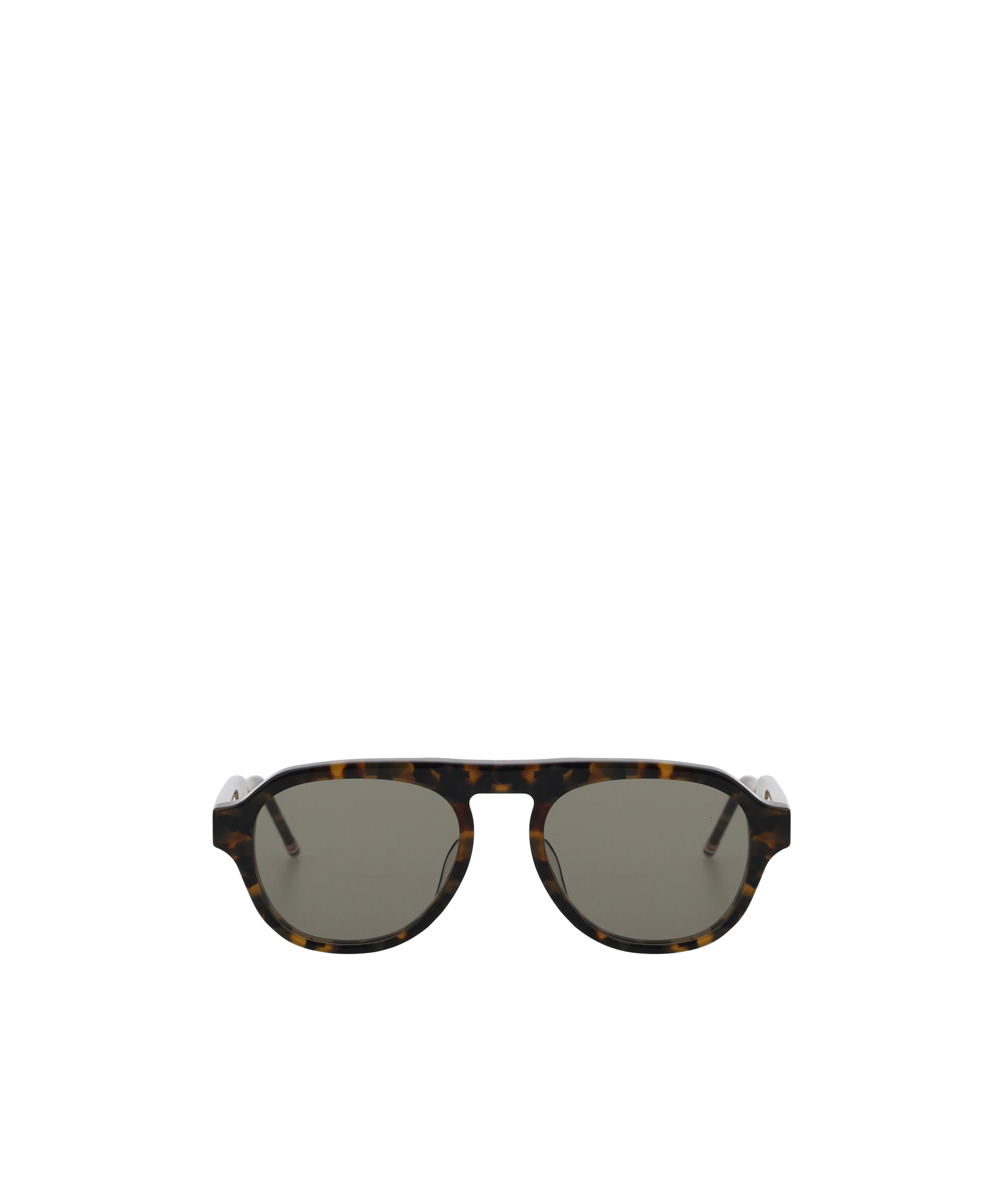Thom Browne Eyewear Oval Frame Sunglasses In Gray