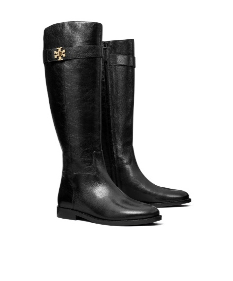 Tory Burch T Lock Riding Boot For Equest In Black