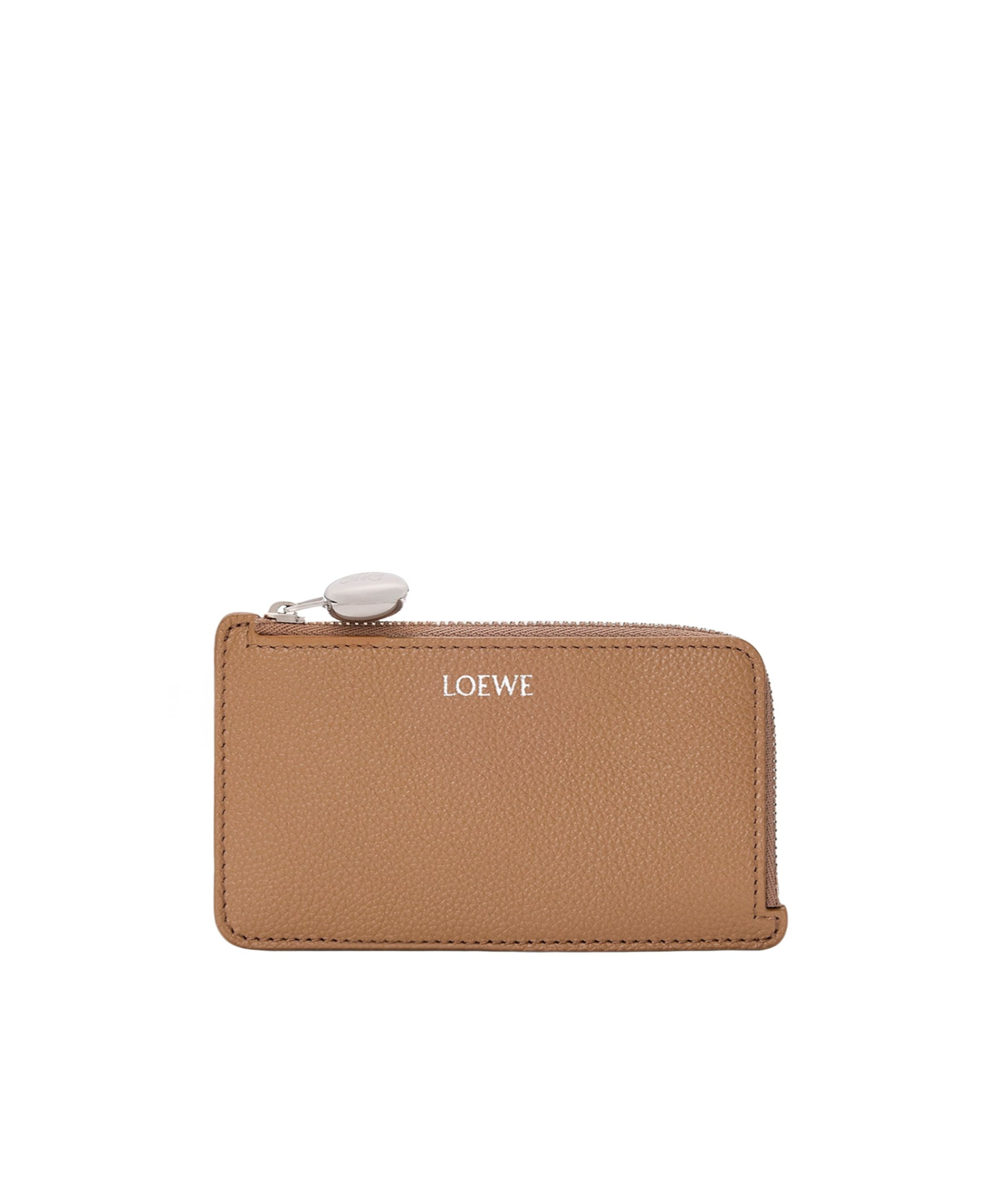 Loewe Pebble Coin Cardholder In Pebble Grained Calfskin In Brown