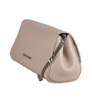 Orciani Flip Shoulder Bag In Nude