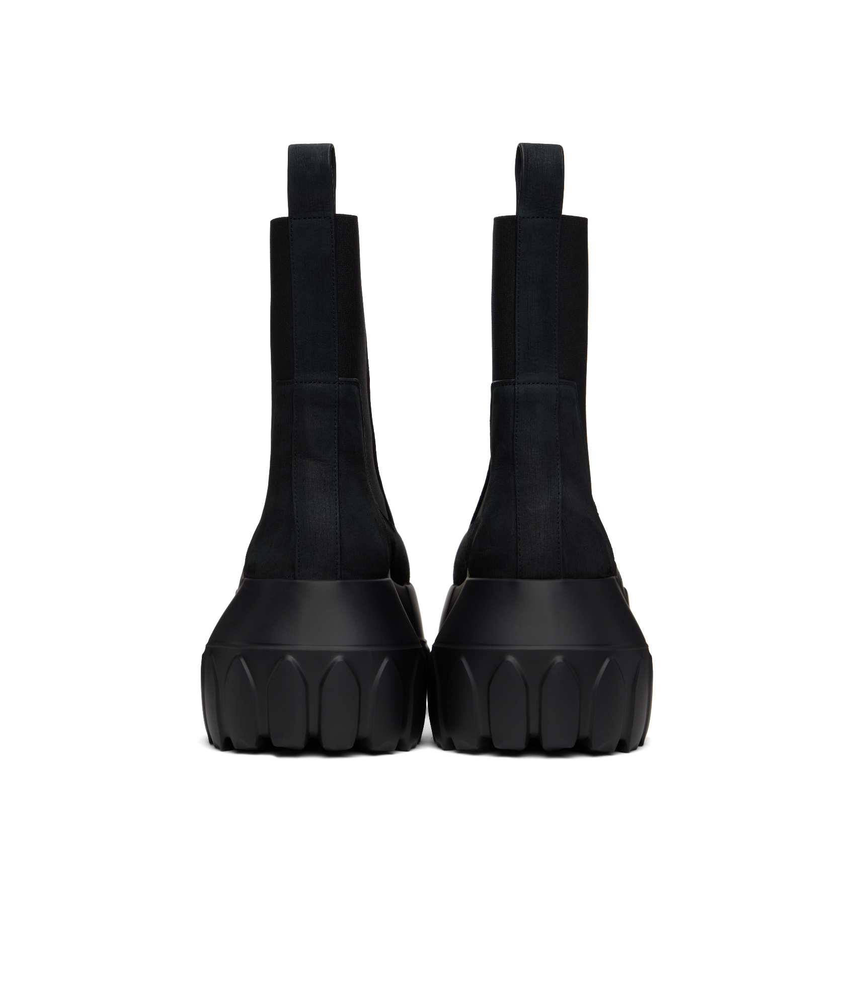 Rick Owens Thick Soled Chelsea Boots In Black