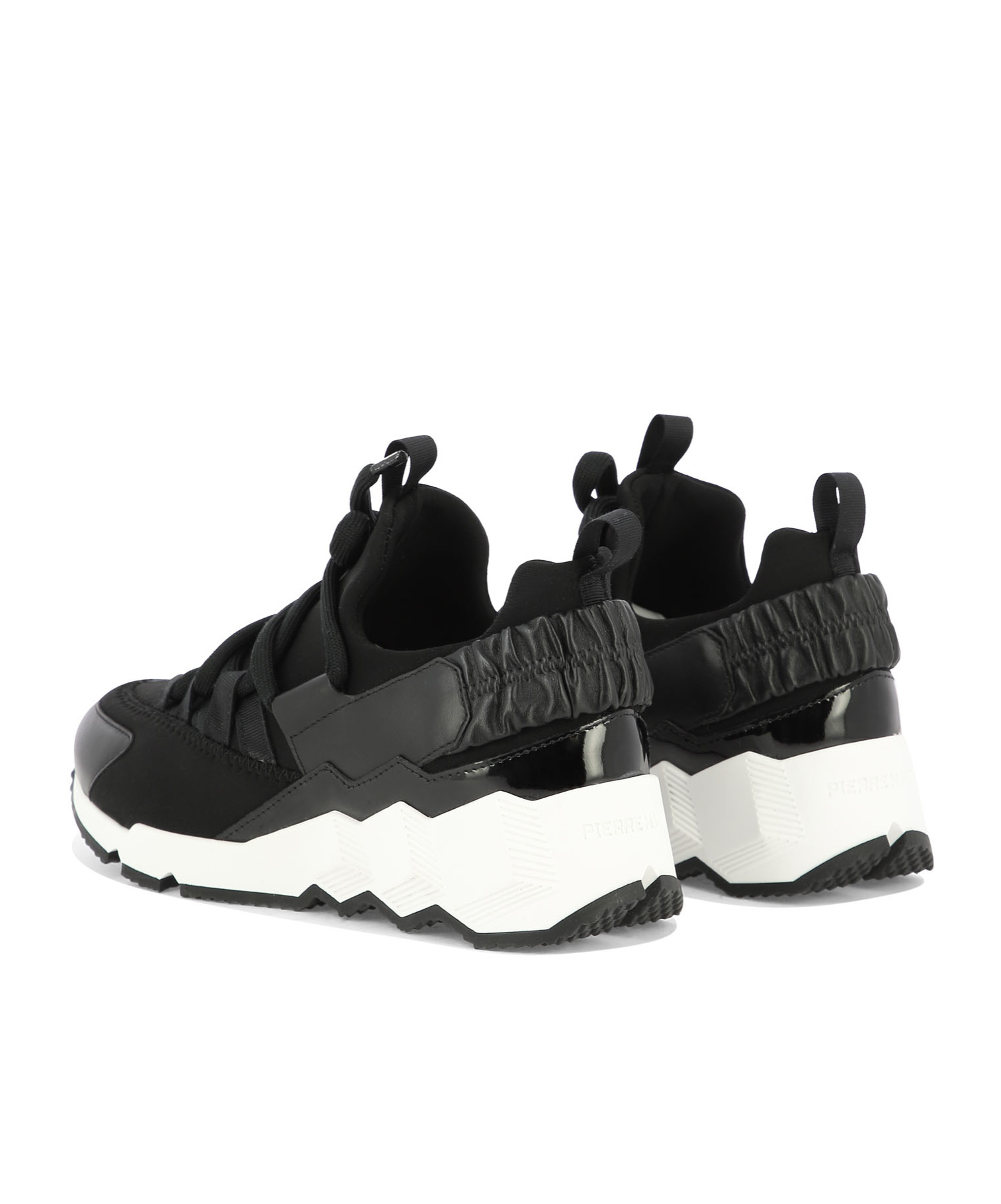 Pierre Hardy Trek Comet Lace-up Sneakers In Black