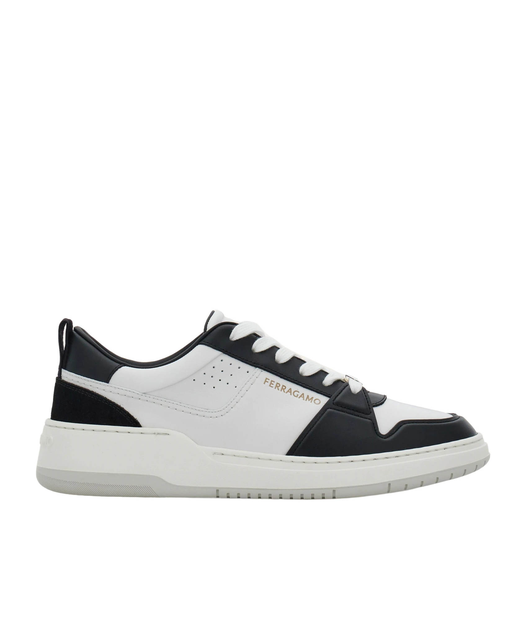 Ferragamo Dennis Low-top Sneakers In White