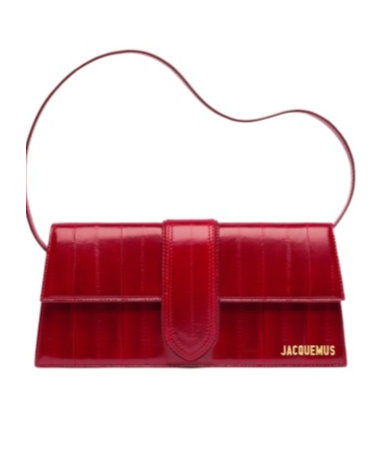 Shop Jacquemus Logo Shoulder Bag In Red