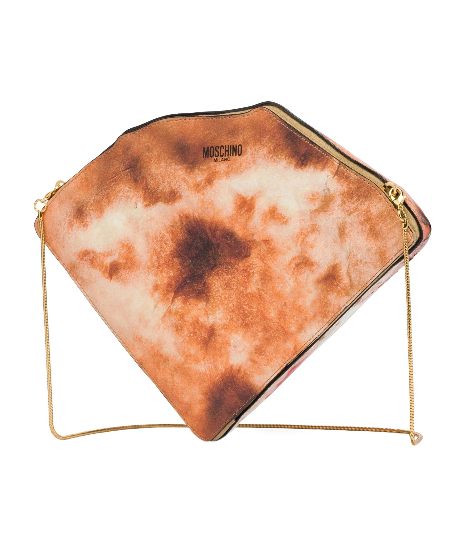 Moschino Pizza-like Shoulder Mini Bag In Red