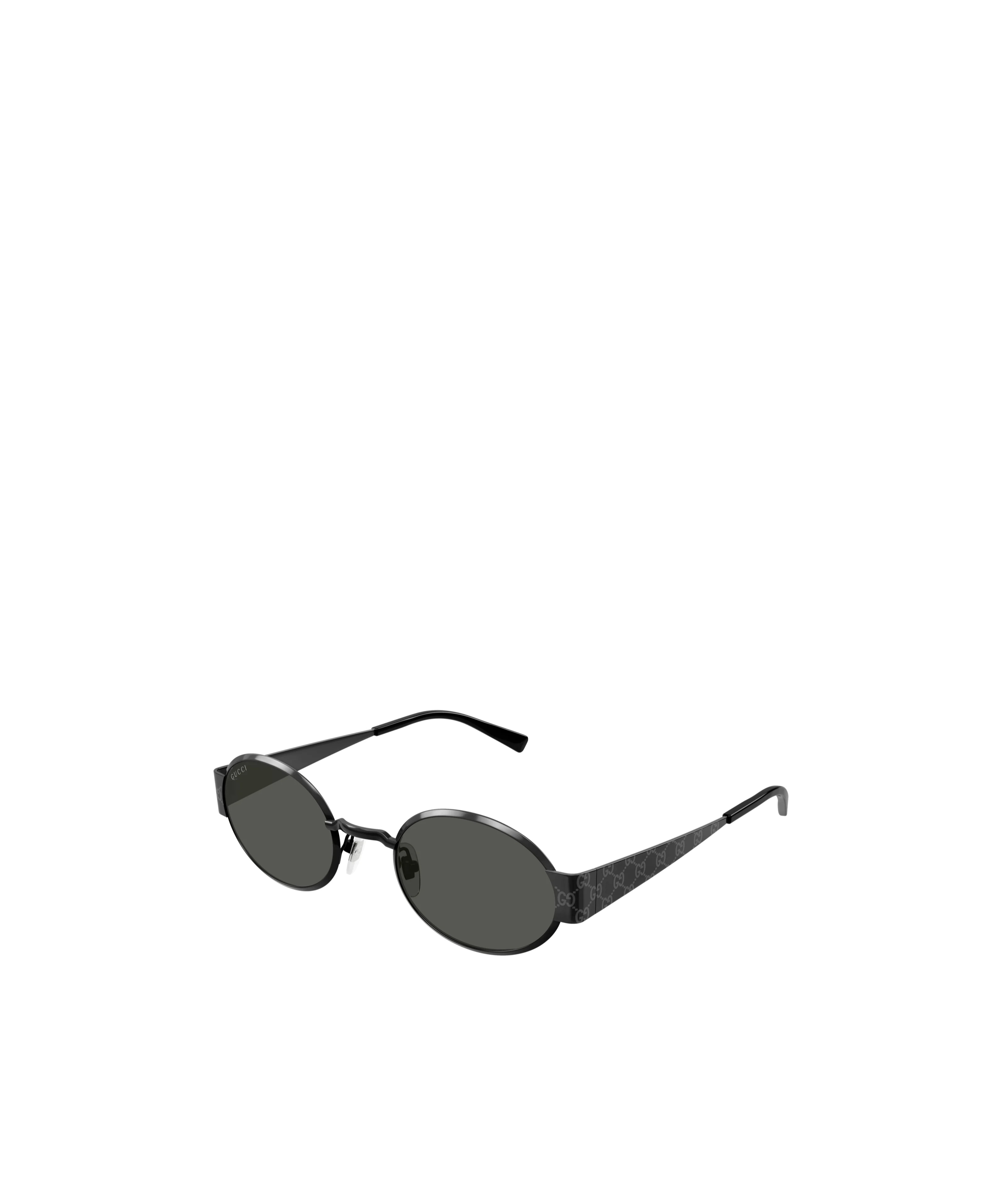 Gucci Round-frame Sunglasses In Ruthenium