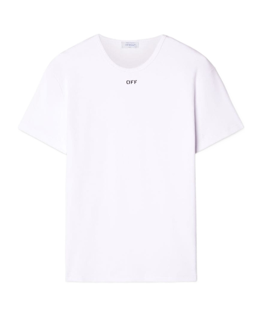 Off-white Thinkman Arrow Skate Logo Tee In White