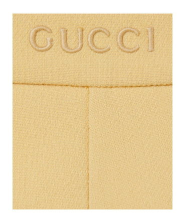 Gucci Light Crepe Trousers In Nude