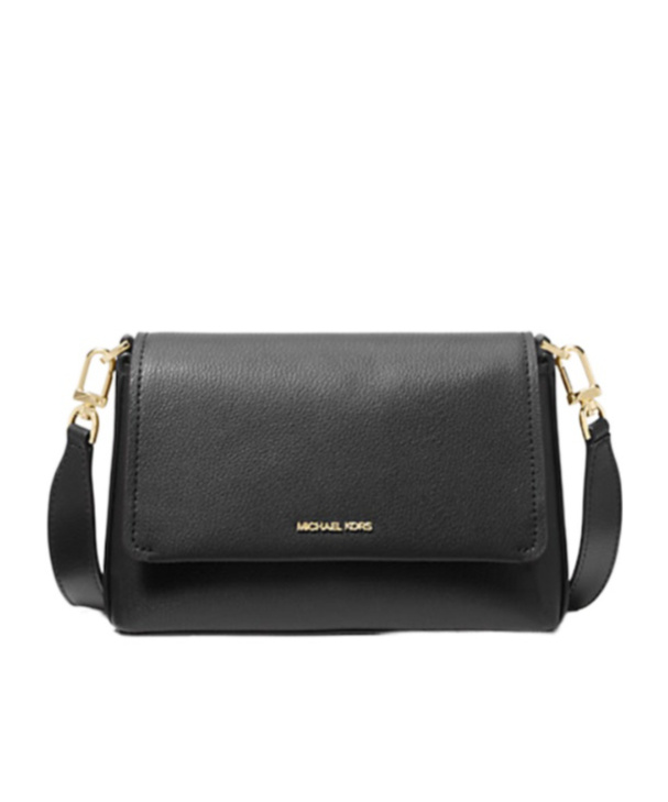 Michael Kors Belted Flap Bag In Black