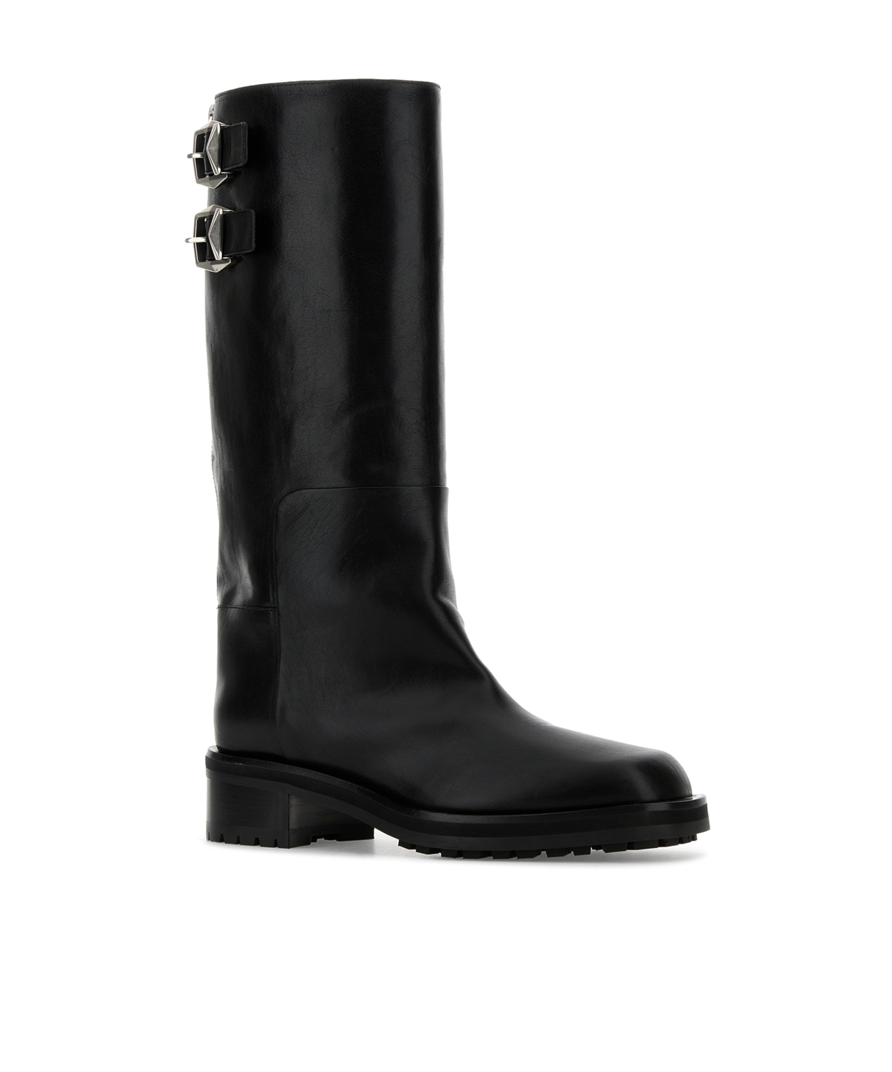 Jimmy Choo Brooklyn 50 Leather Knee-high Boots In Black