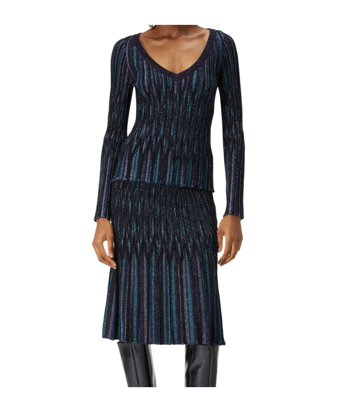 Missoni Elastic Waist Skirt In Black