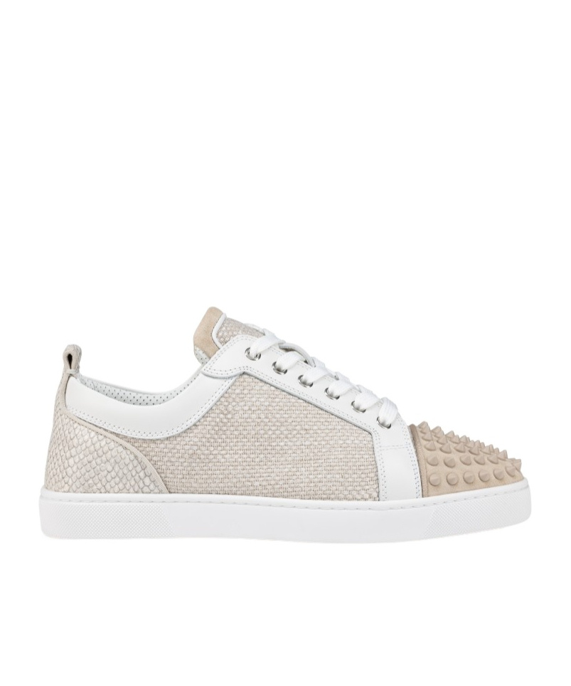 Christian Louboutin Rantulow Orlato Leather Low-top Sneakers In White