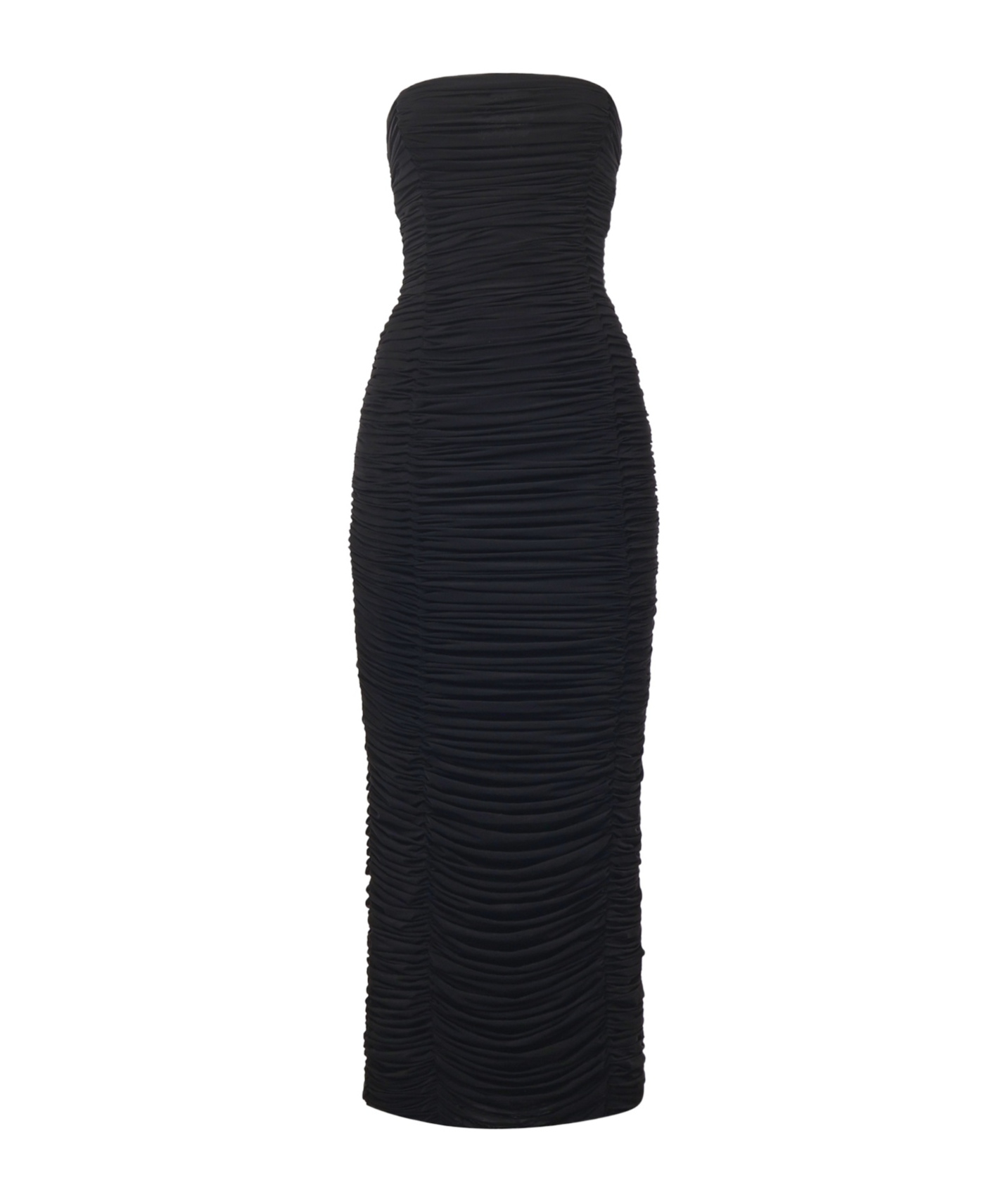 Magda Butrym Ruffled Midi Dress In Black