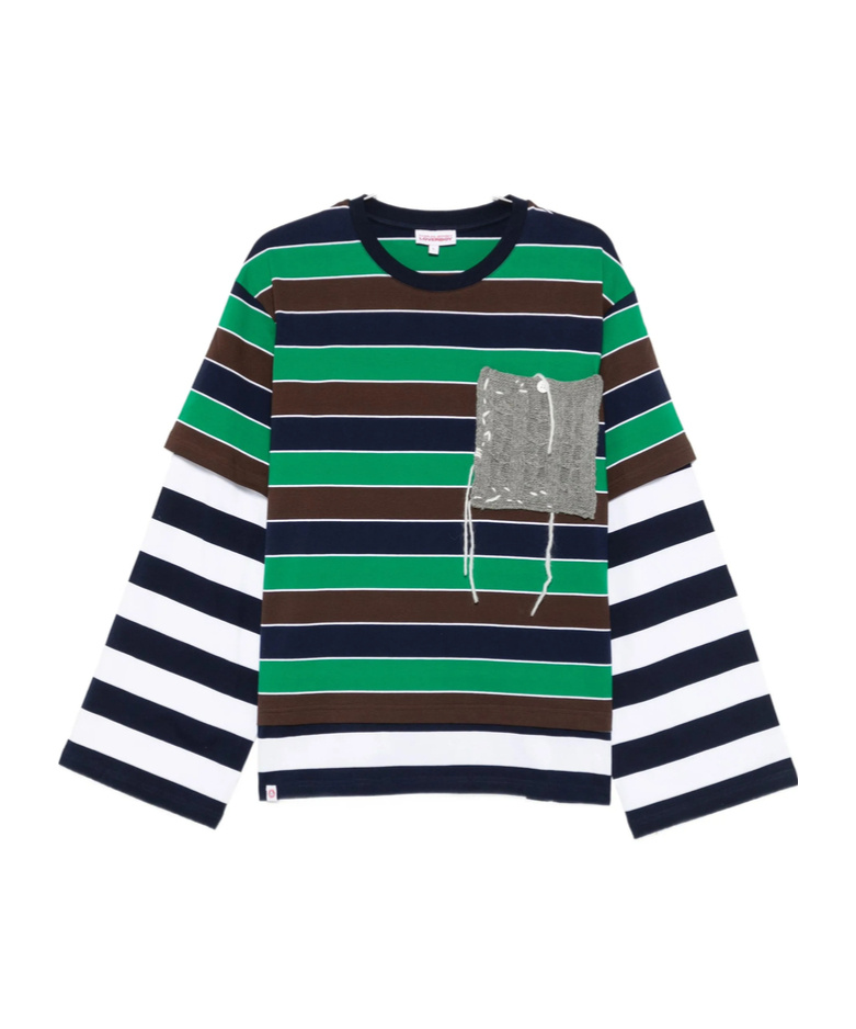 Charles Jeffrrey Loverboy Long-sleeved T-shirt In Green